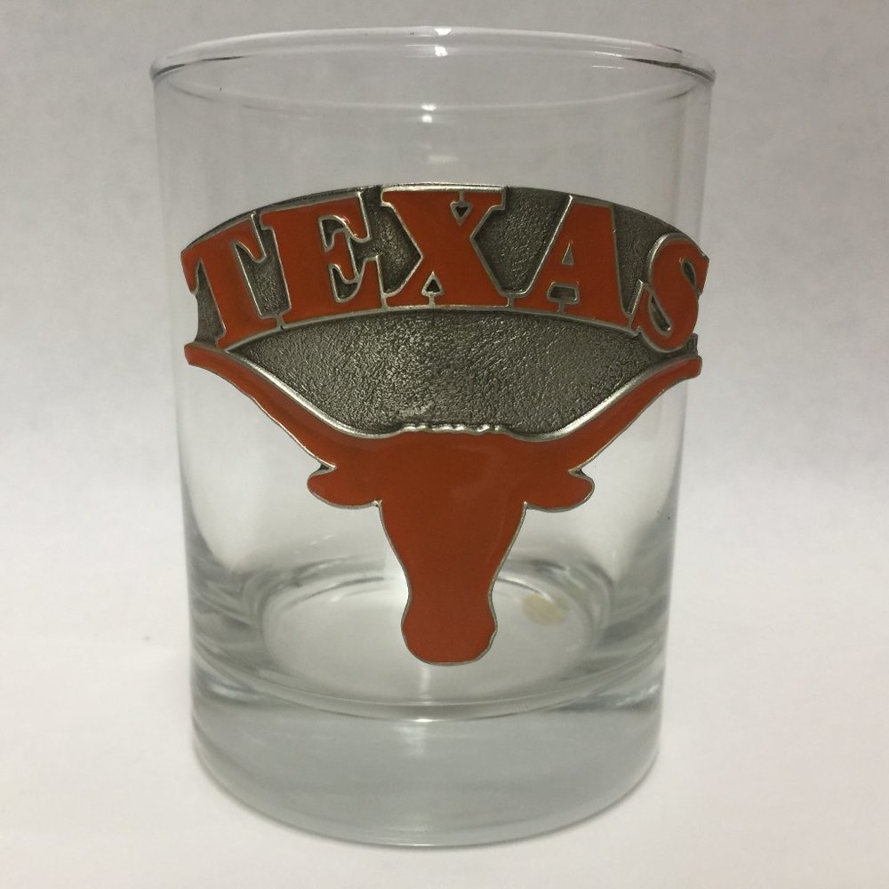 Drink Glass Texas Long Horns